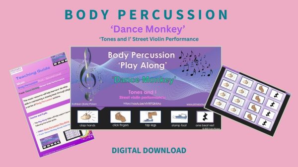 Body Percussion 'On the Beat' Age 7-11 Free Resource (6 - 8 weeks content) Click here for more information