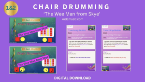 Chair Drumming Bundle (1 & 2) to the track 'The Wee Man from Skye' (8- 10 weeks lesson content)Click here for more information